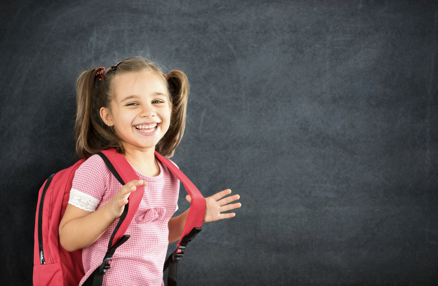 Back to school Smiling Girl