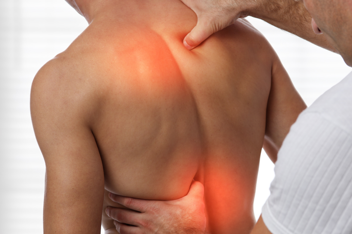 Acupressure points on the back