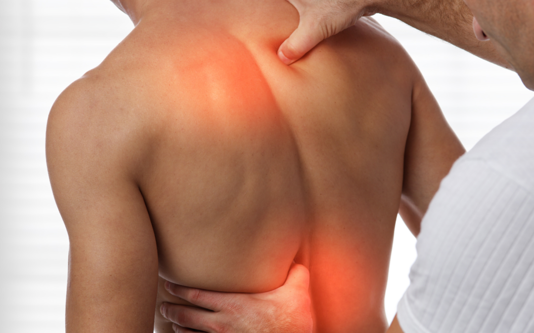 Acupressure points on the back